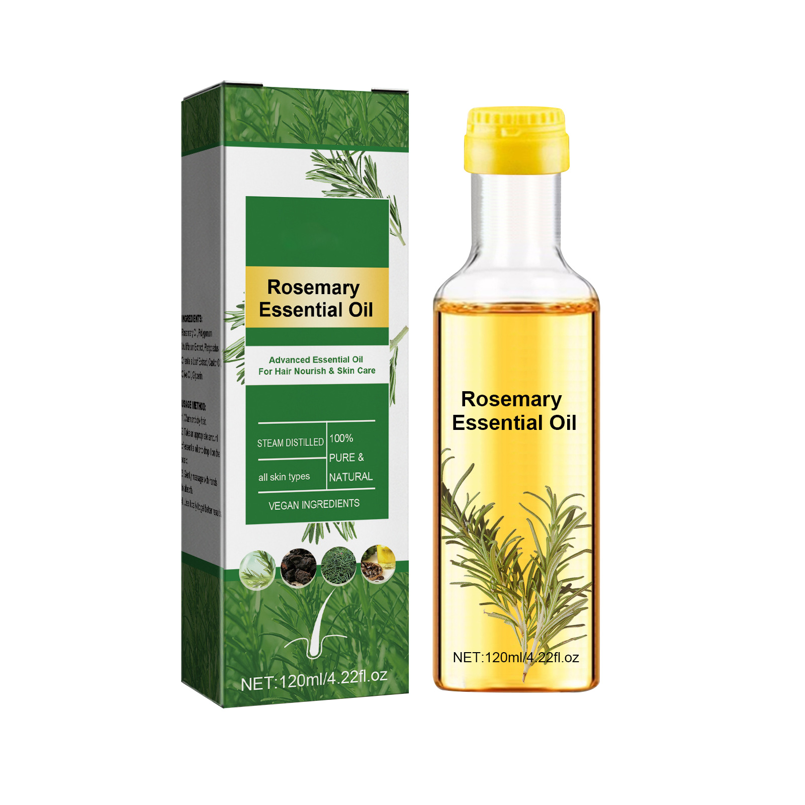 Rosemary Essential Oil Rosemar - đánh giá và giá Hair Care Natural Ingredients